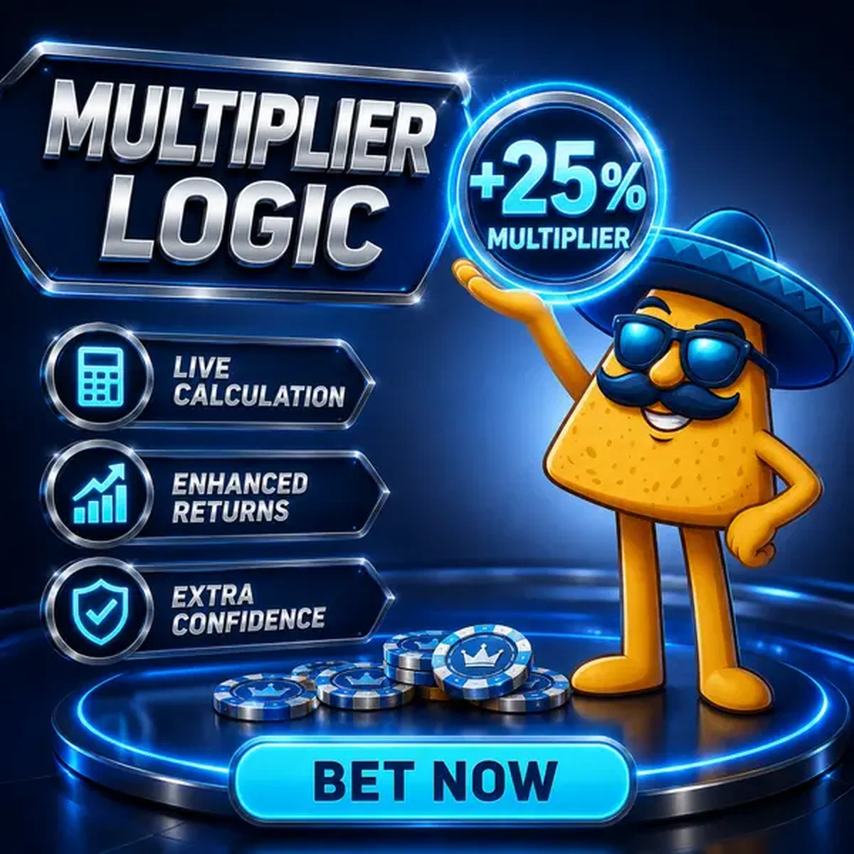 Logica Moltiplicatore ComboBoost interfaccia scommesse sportive con display boost percentuale luminoso