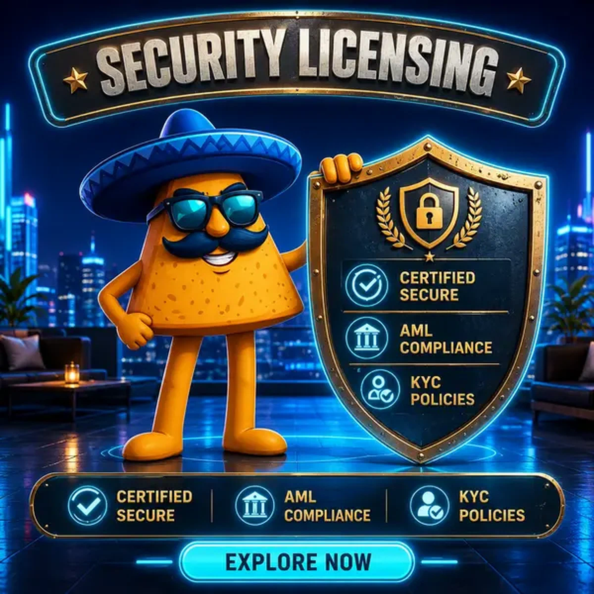 El Jefe presenta lo scudo di sicurezza presso Costa Rica Licensing, verifica l'identità per un gioco sicuro